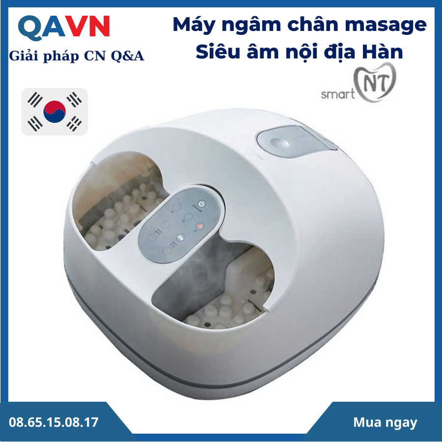 Máy ngâm chân massage siêu âm SMARTNT công nghệ xông hơi mới giúp thải độc thư giãn như ở spa