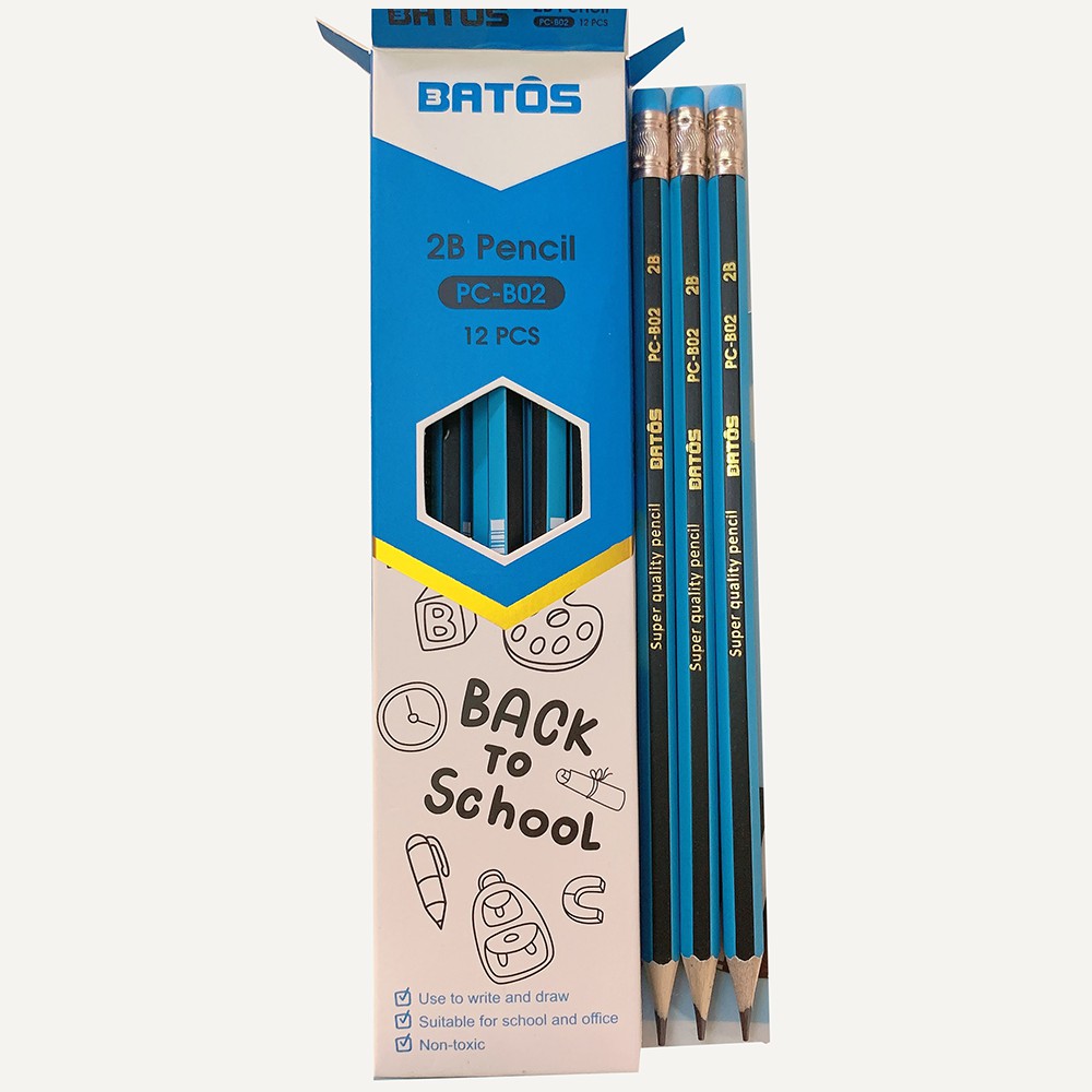 Combo 2 cái bút chì 2B Batos