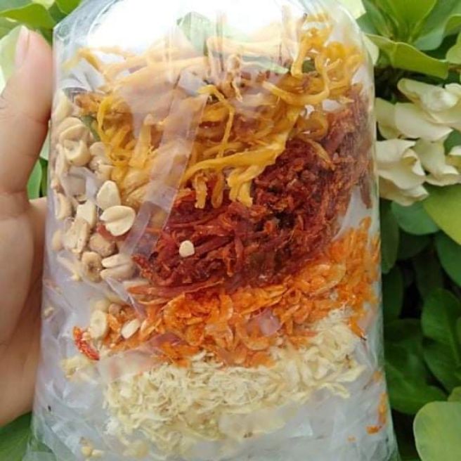 1 bịch bánh tráng trộn thập cẩm satế