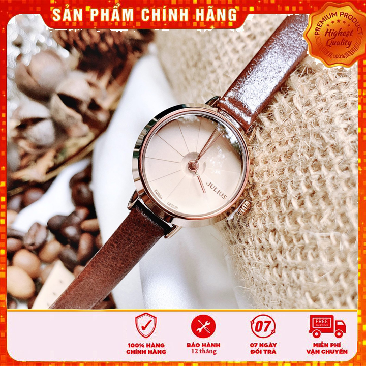 Đồng hồ nữ julius hàn quốc ja-979e dây da