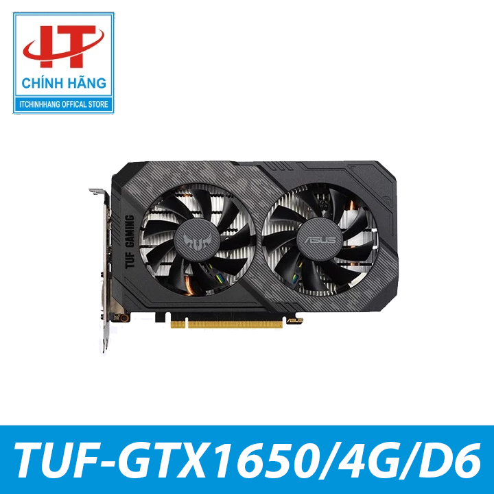 Card màn hình vga asus tuf-gtx1650-4gd6-gaming - hàng chính hãng
