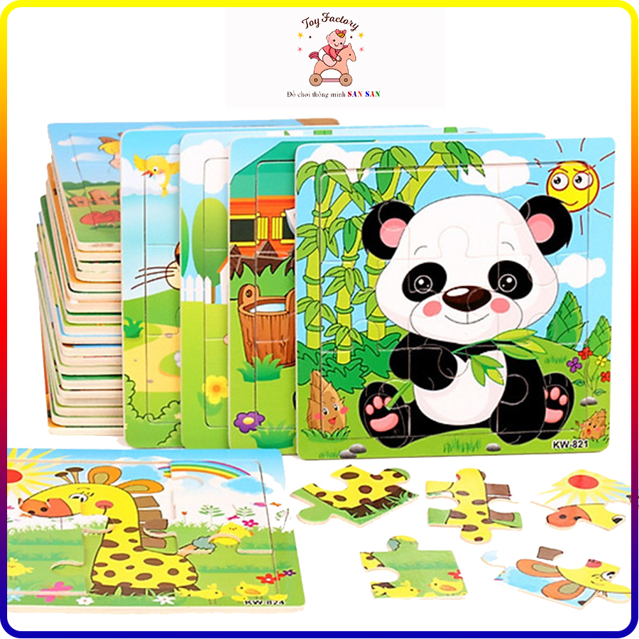 [Hoàn Tiền 10%]Combo 10 tranh ghép hình 9 mảnh