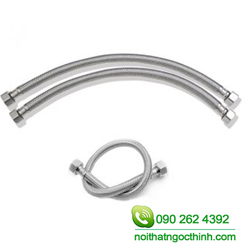 [SALE RẺ]Dây cấp nước INOX dùng cho bồn cầu, vòi lavabo, vòi rửa chén bát 50/60cm