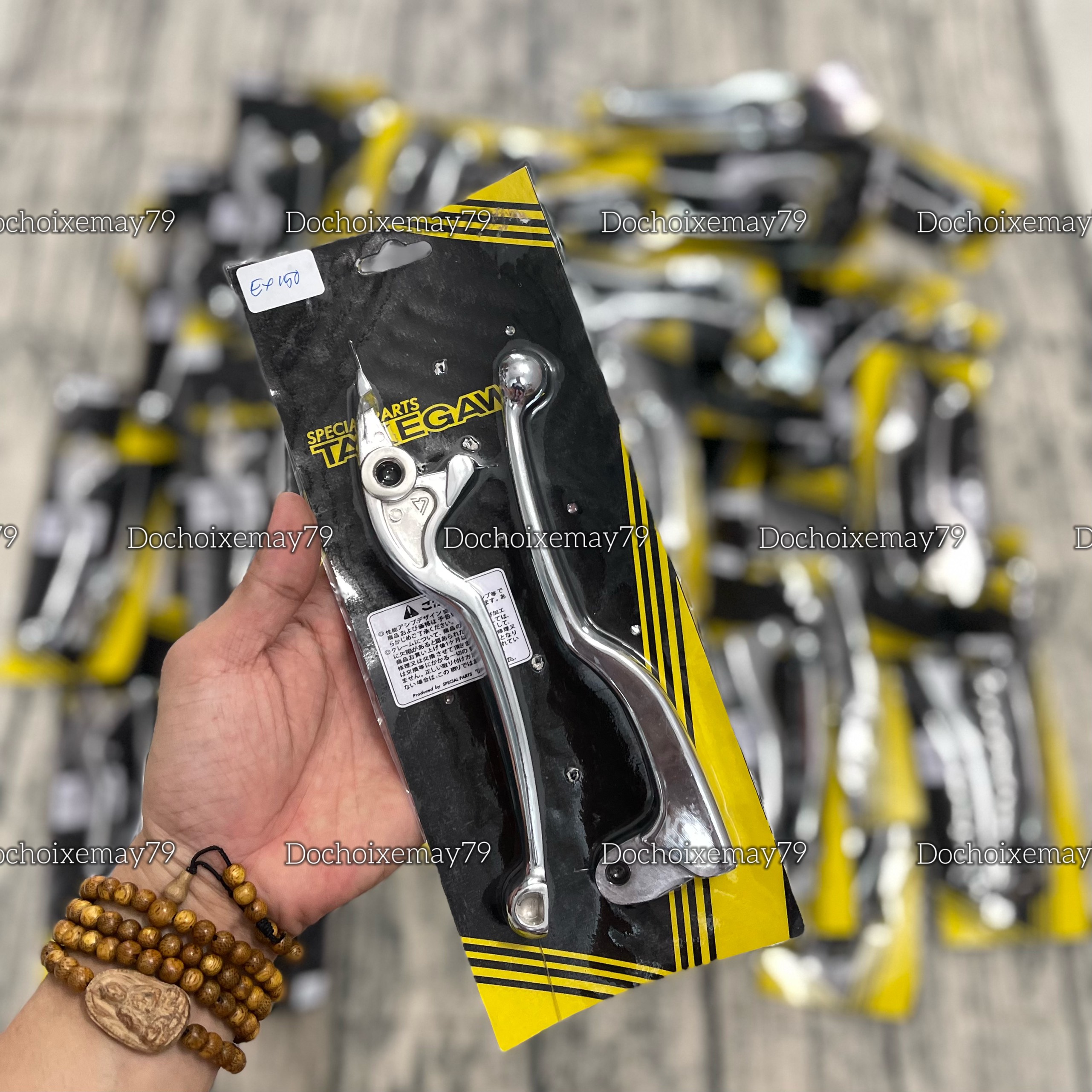 Tay thắng inox xi ken gắn Vario, Exciter, Winner, AB, Vision, SHVN, Satria, Raider, Wave, Future, Sirius, Sonic