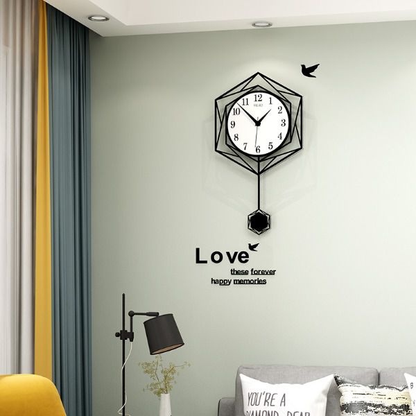 [P-HOME]Đồng hồ treo tường quả lắc - tinh tế và sang trọng CL024 - Kích thước: 33x56 cm, 40x67 cm