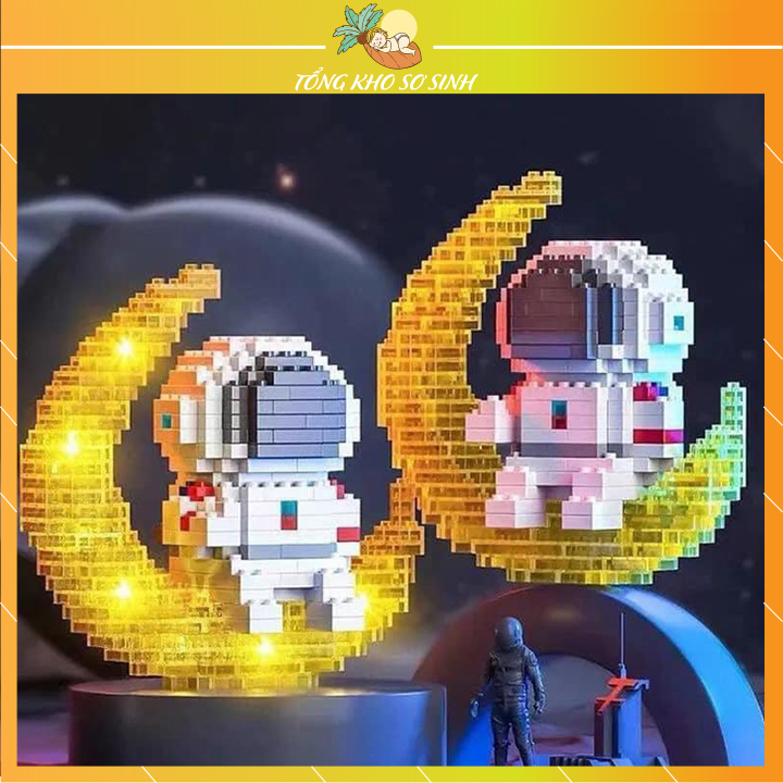 Đồ chơi lắp ráp l.e.g.o nano 3d phi hành gia 388 chi tiết với chế độ phát sáng siêu hot, l.e.g.o giá rẻ ,l.e.g.o ninjago, l.e.g.o robot cho bé, xếp hình .l.e.g.o, l.e.g.o nhân vật phi hành gia