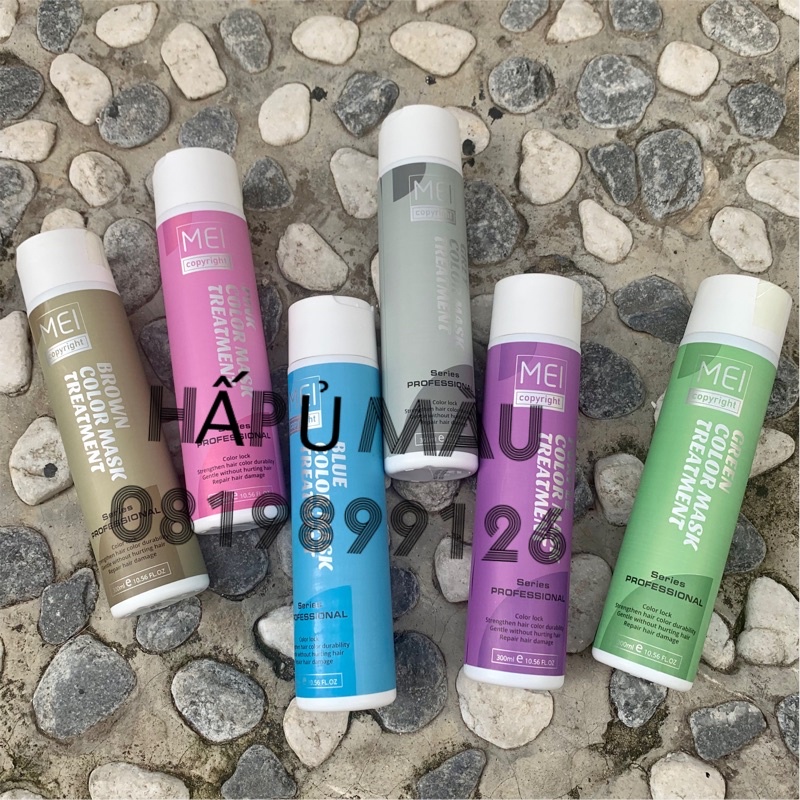 Hấp ủ bù màu và tăng cường ánh sắc cho tóc nhuộm màu mei color treatment 300ml