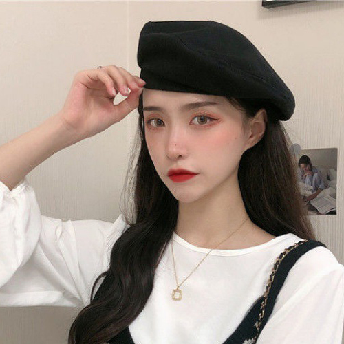 [HCM]Mũ Nồi Dạ Beret Chất Kaki Phong Cách Hàn Quốc NK487 Thời Trang Phong Cách Nam Nữ