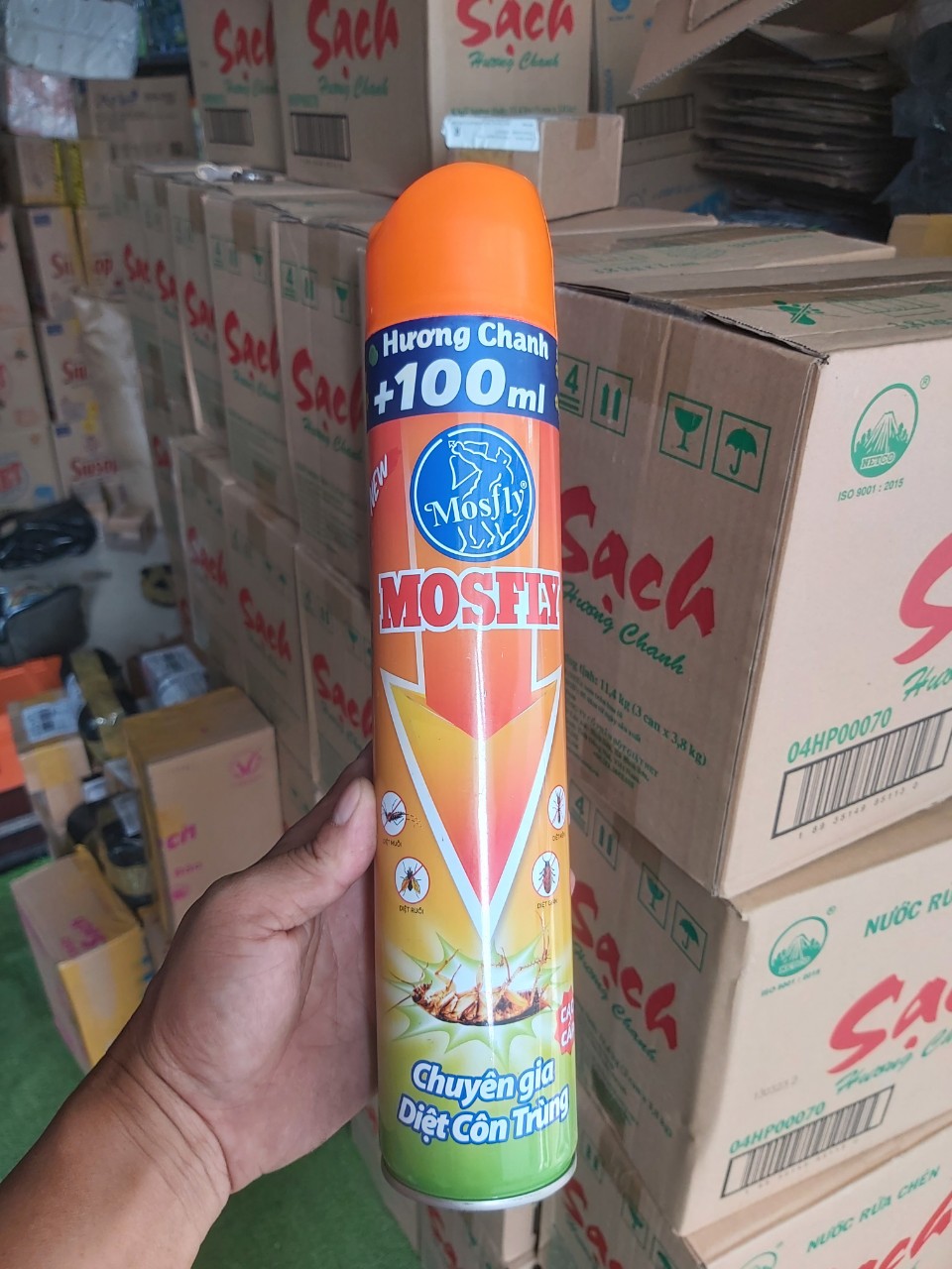 [HCM]Bình xịt muỗi Mosfly FIK hương chanh 600ml
