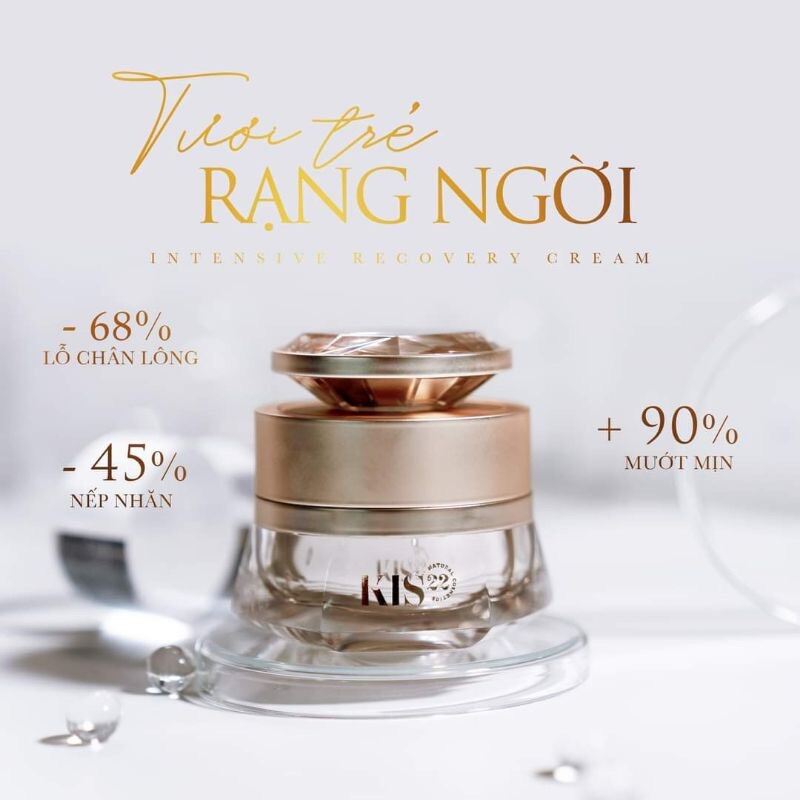 Kem dưỡng da mặt sau tái sinh, kem face tái sinh kiss 22, kem dưỡng phục hồi da mặt sau tái tạo