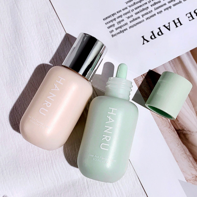Kem nền nhẹ và dưỡng ẩm Hanru Make Up Clear Liquid Foundation 40ml