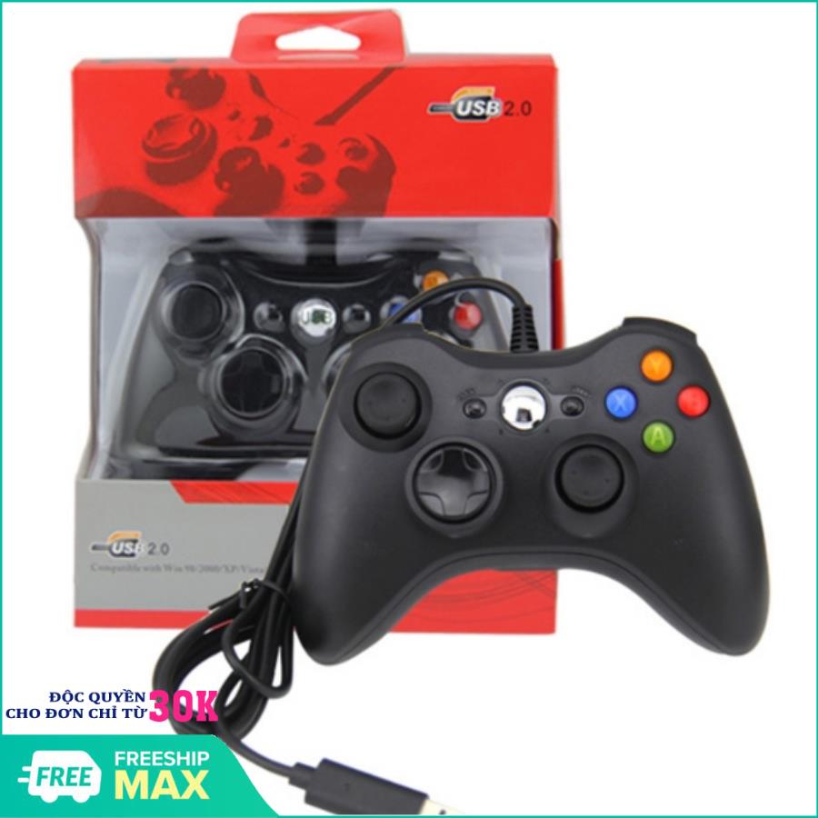 Tay cầm chơi game usb for pc 360 có dây có bảo hành đổi sản phẩm lỗi