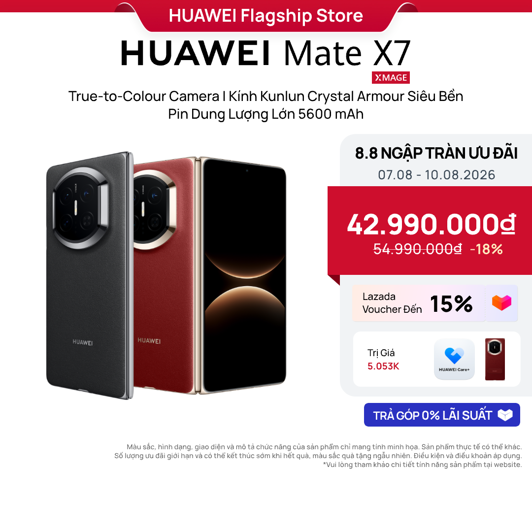 Huawei Mate X7 |   True-To-Color Camera |   Kunlun Crystal Armor Glass Is Super Durable |   Large Capacity Battery 5600 Mah