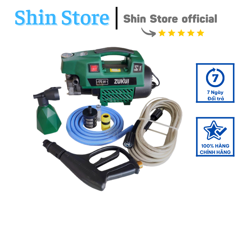 Máy rửa xe mini - máy rửa xe cao áp zukui s1 -shinstore