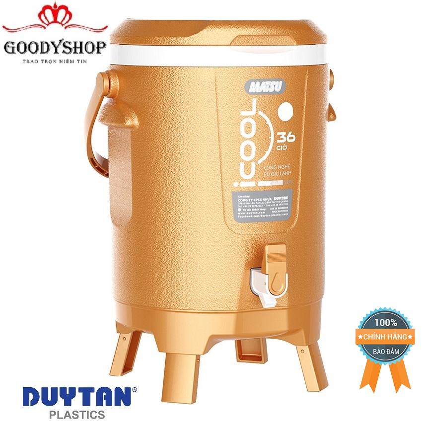 Bình Đá Icool Duy Tân Có Vòi 6 Lít Màu Nhũ-GOODYSHOP