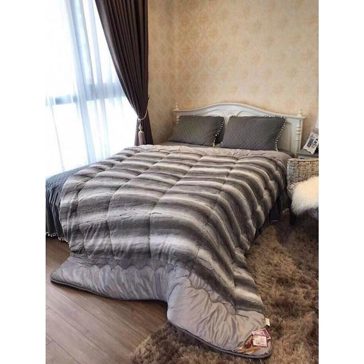 Chăn lông cừu ÚC cao cấp 4kg , chăn lông cừu cao cấp siêu ấm, siêu xịn