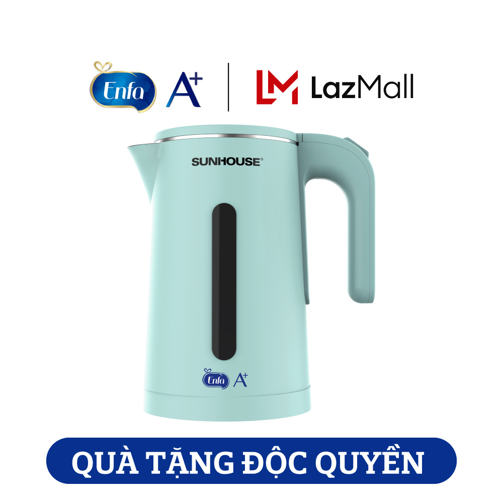 Bình đun siêu tốc inox 2 lớp Sunhouse