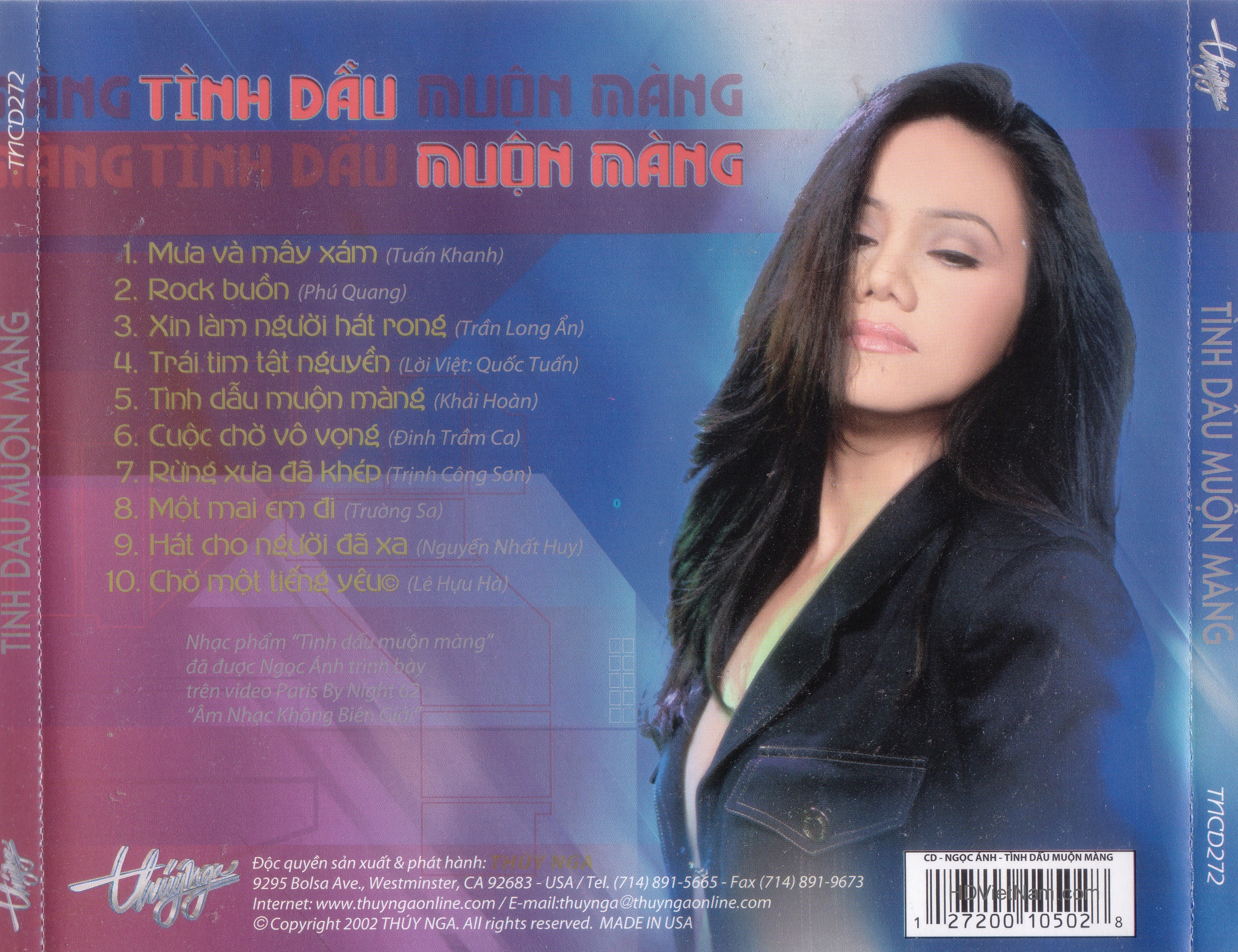 Bộ 6 đĩa cd nhạc trung tâm thúy nga 12
