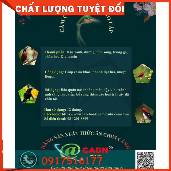 [HCM]Cám hút mật cao cấp CADN DT Hỗ trợ 0917516177