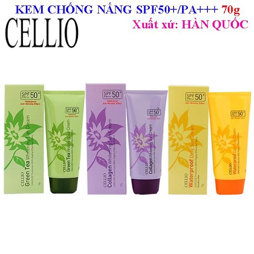 Kem chống nắng Celio SPF50PA+++, cam kết hàng đúng mô tả, chất lượng đảm bảo an toàn đến sức khỏe người sử dụng