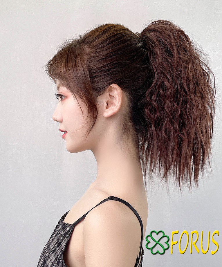 Tóc giả ngoạm xù ngắn 30cm 😍freeship😍 tóc giả kẹp ngoạm xù sỉ 55k