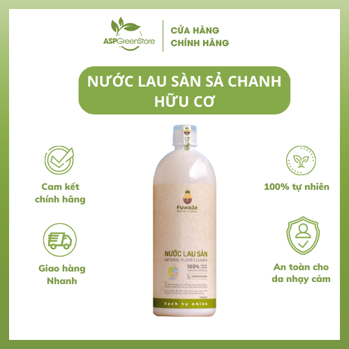 Nước lau sàn sả chanh 1L đậm đặc