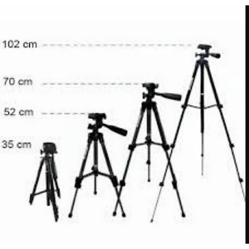 Giá Đỡ Điện Thoại Tripod 3120- GẬY LIVESTREAM 3 CHÂN CỰC đen chắc chắn, để được máy ảnh