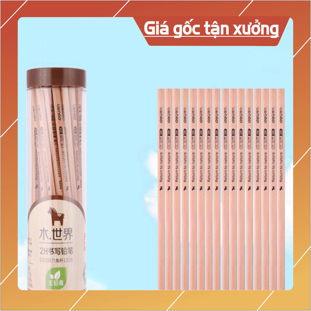 Hộp 50 cây bút chì gỗ deli 2b