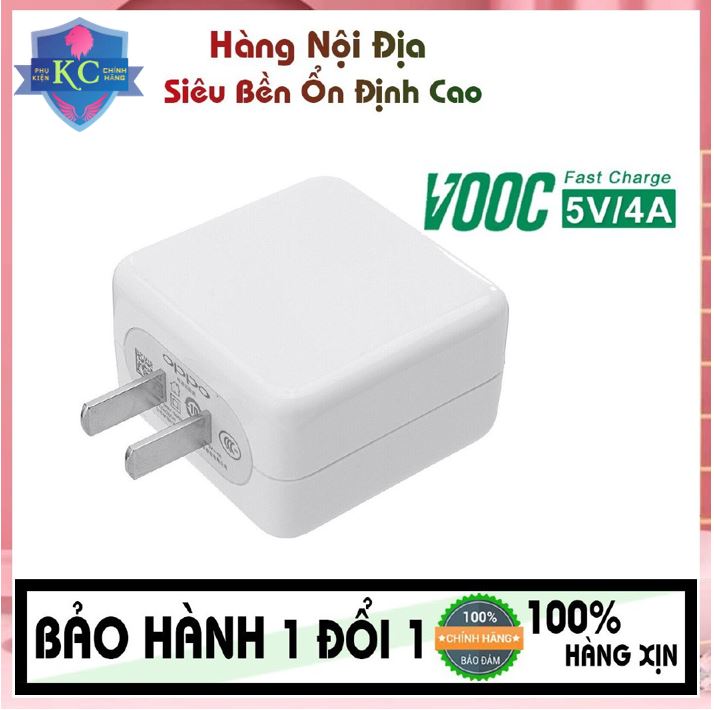 Củ sạc nhanh oppo 5v/ 4a 20w zin máy - cốc sạc vooc oppo