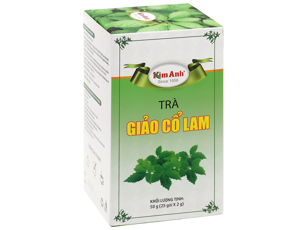 Trà túi lọc Kim Anh Green Cup Giảo Cổ Lam Mới hộp 25 túi trà hữu cơ Chè Thái Nguyên