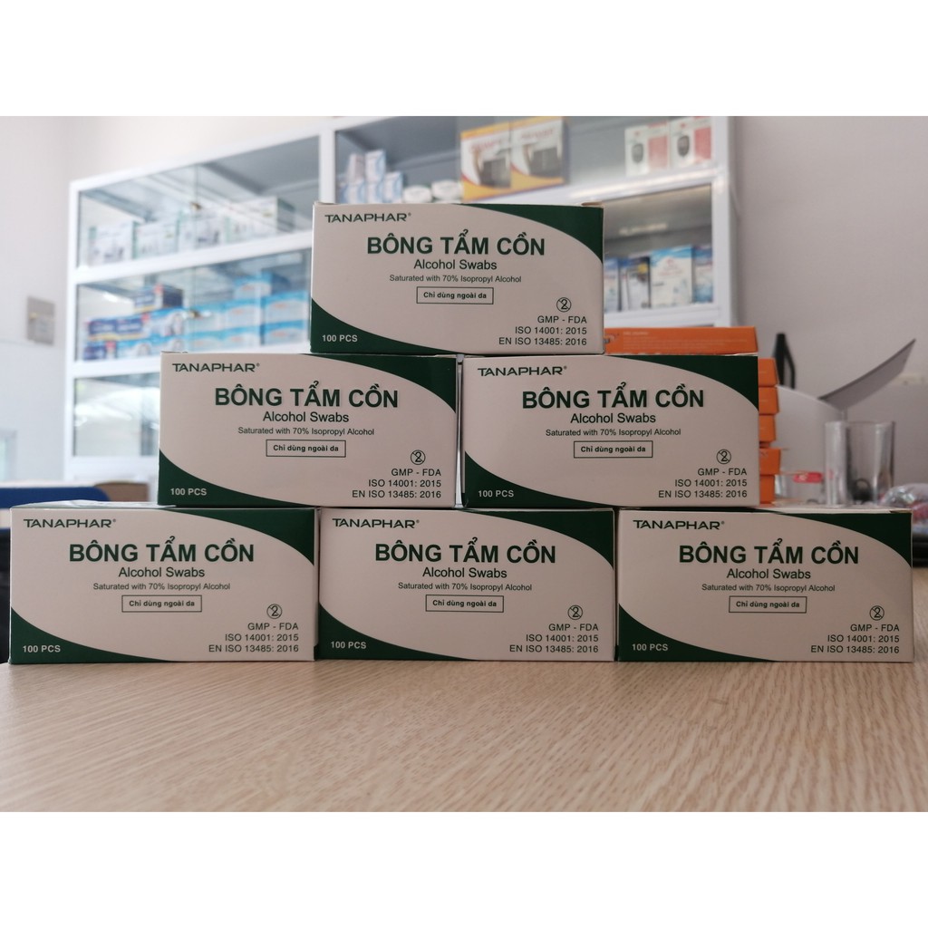 Cồn khô bông tẩm cồn tiệt trùng