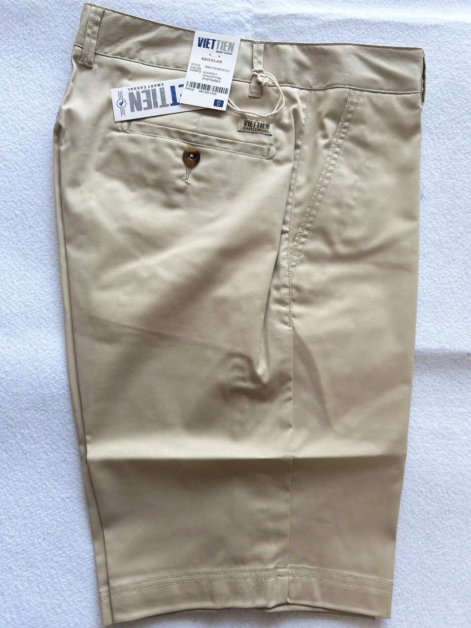 QUẦN SHORT KAKI MÀU BE VIỆT TIẾN MÃ 6S8177