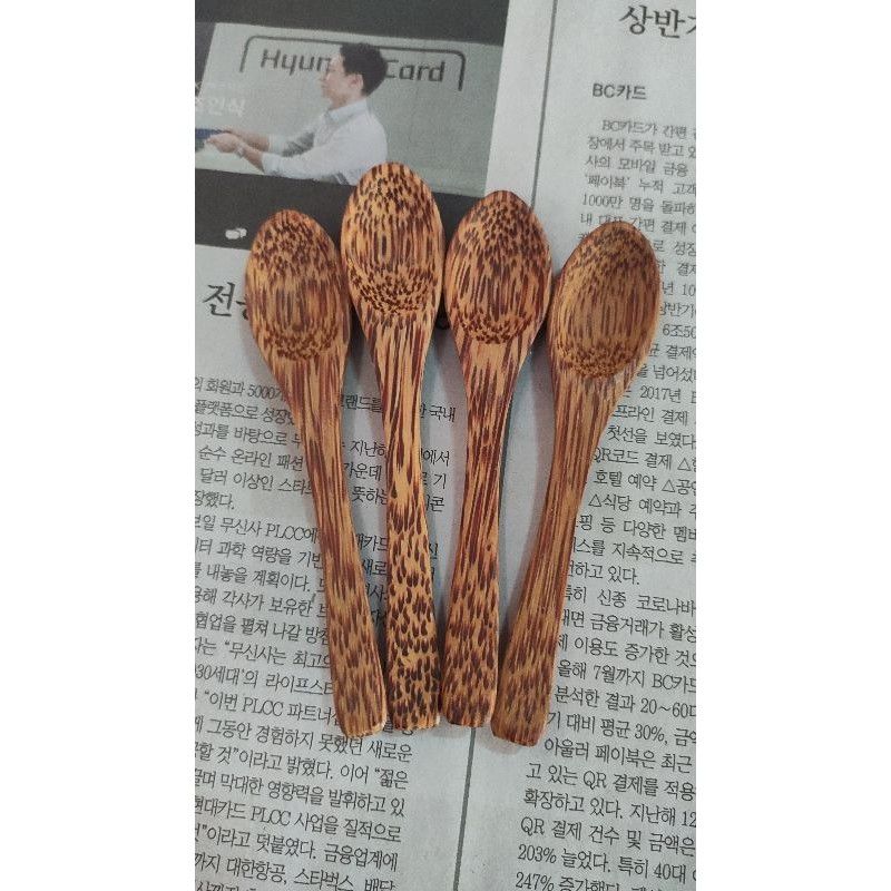 Muỗng gỗ dừa nhí 12cm