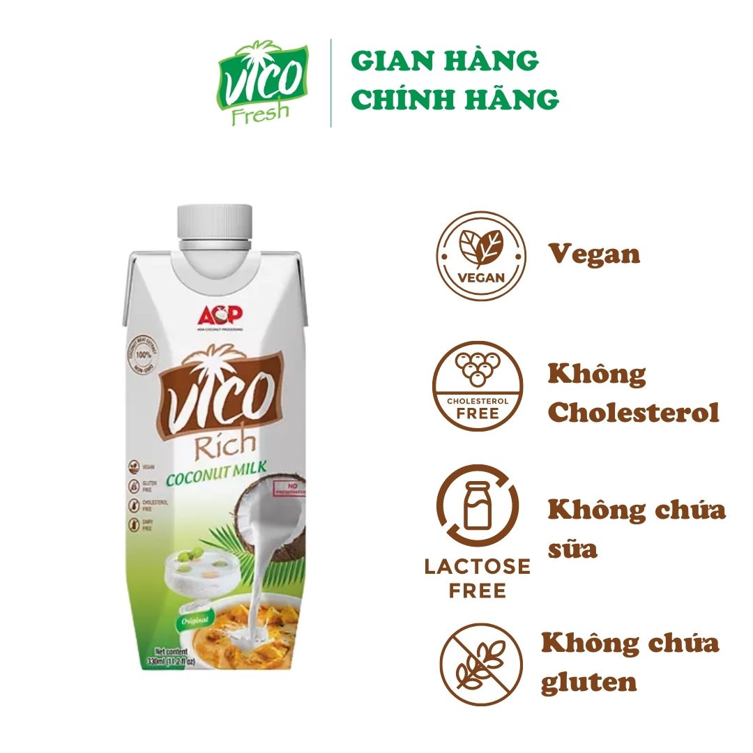 1 HOP NUOC COT DUA VICO RICH 330ML