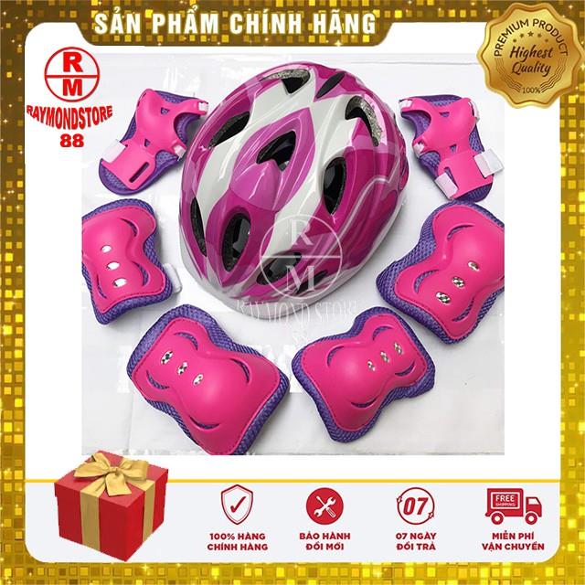 [FREESHIP] Đồ bảo hộ thể thao trẻ em bảo hộ patin ván trượt đạp xe RAYMOND (Gồm nón bảo hiểm và 06 món bảo hộ)
