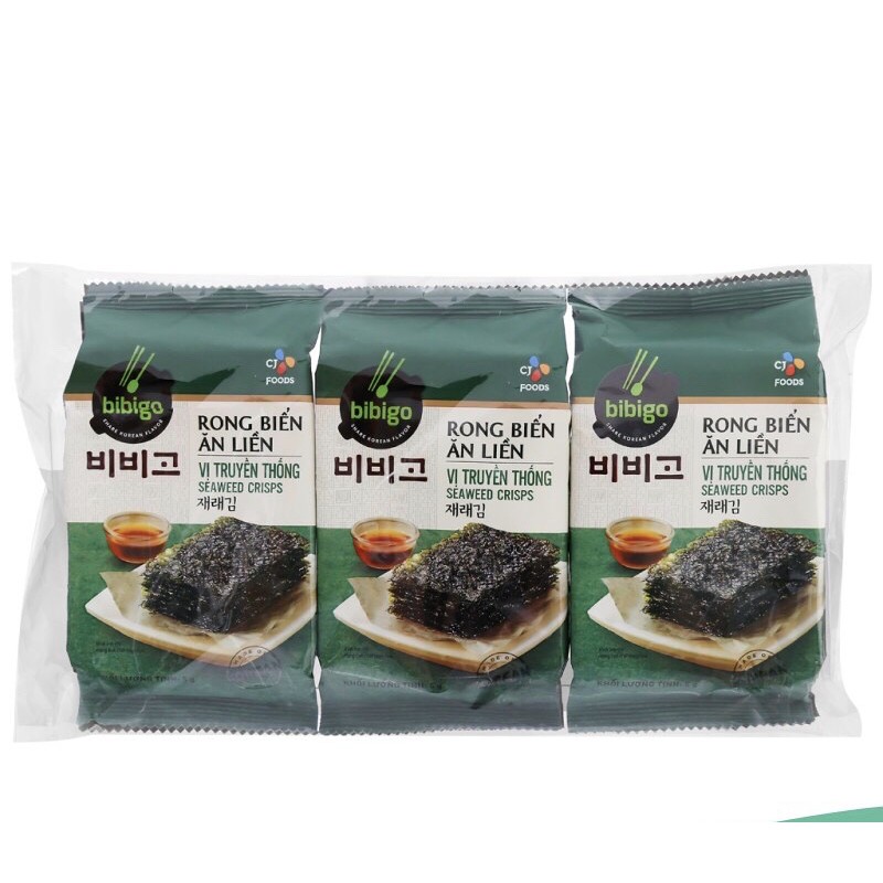 Rong biển ăn liền/cuốn cơm Bibigo