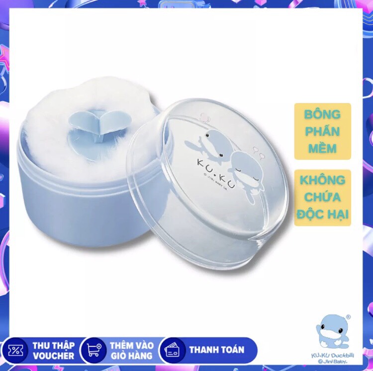 Hộp đựng phấn rơm cho bé kuku ku5316