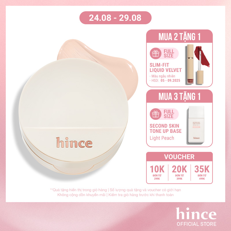 Phấn Nước hince Second Skin Glow Cushion 12G