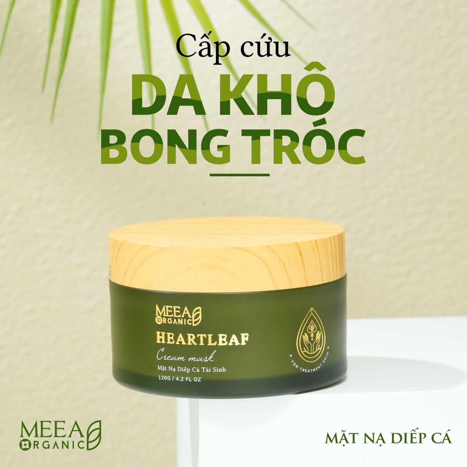 Chính Hãng Mặt Nạ Diếp Cá Tái Sinh Meea Organic - Mặt nạ nhiếp cá