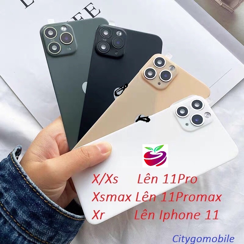 Miếng dán độ lưng silicon cho x/ xs/ xr/ xsmax lên iphone 11 promax mới.