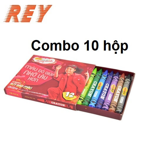 Hoả tốc - lốc 10 hộp sáp màu thiên long colokit 12 màu - 10 màu cr-c015 - cr-c016
