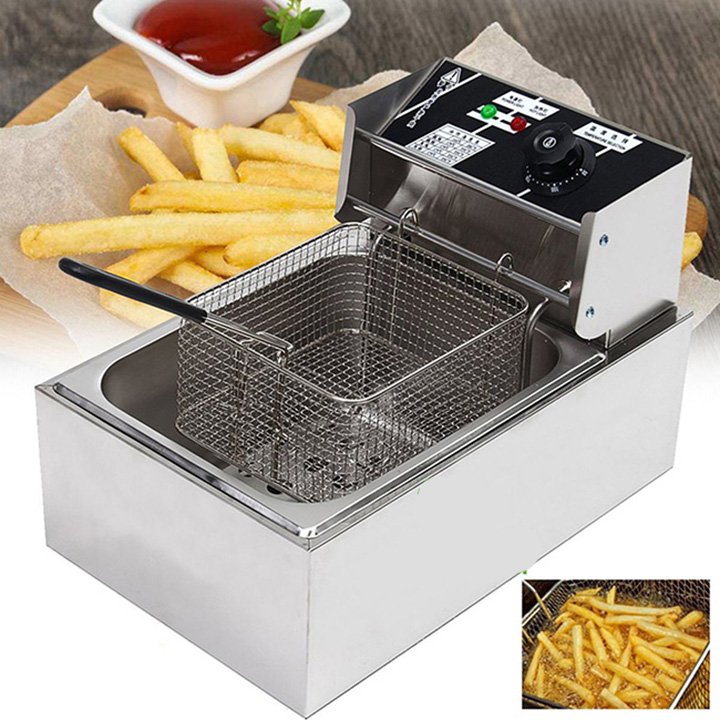 Bếp chiên nhúng điện đơn 1 hộc 6 lít
