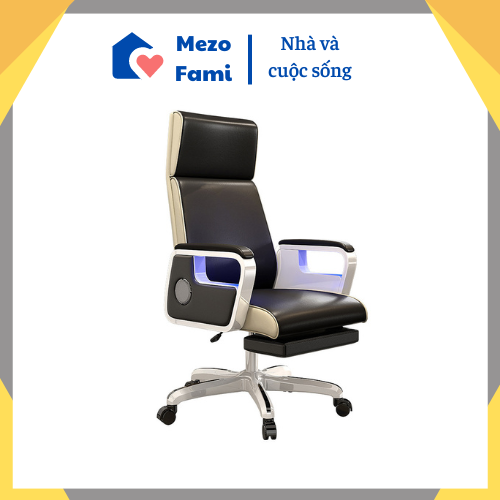 Ghế xoay văn phòng cao cấp mf093 có trang bị loa nghe nhạc bluetooth - bảo hành toàn quốc 12 tháng.