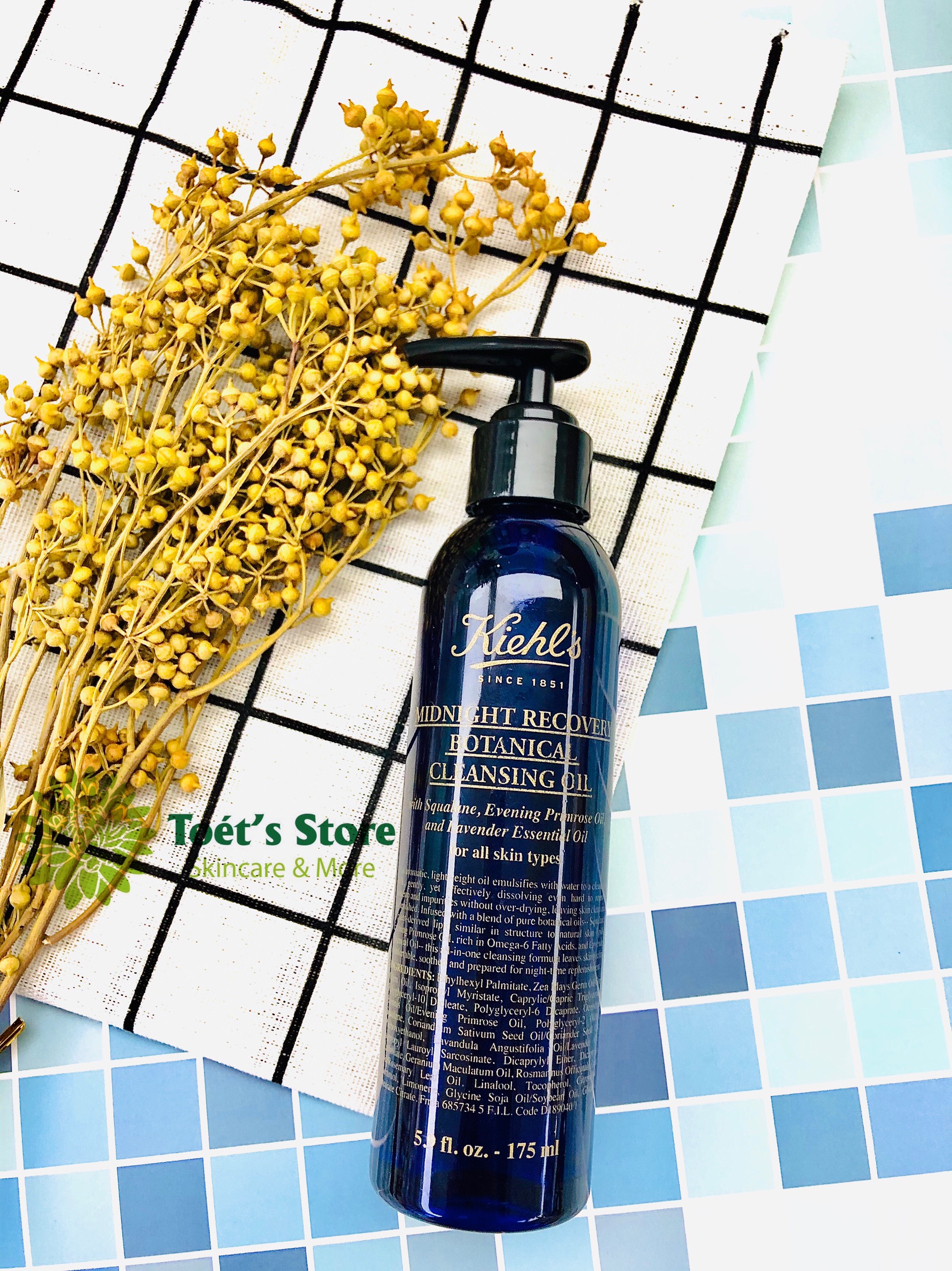 [US ONLY] Dầu tẩy trang Kiehl's Midnight Recovery Botanical 175ml