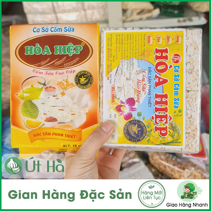 Bánh Cốm Sữa Phan Thiết Gói 200gr Bánh Nổ Thơm Ngon Từ Nếp Và Sữa - Út Hà Đặc Sản