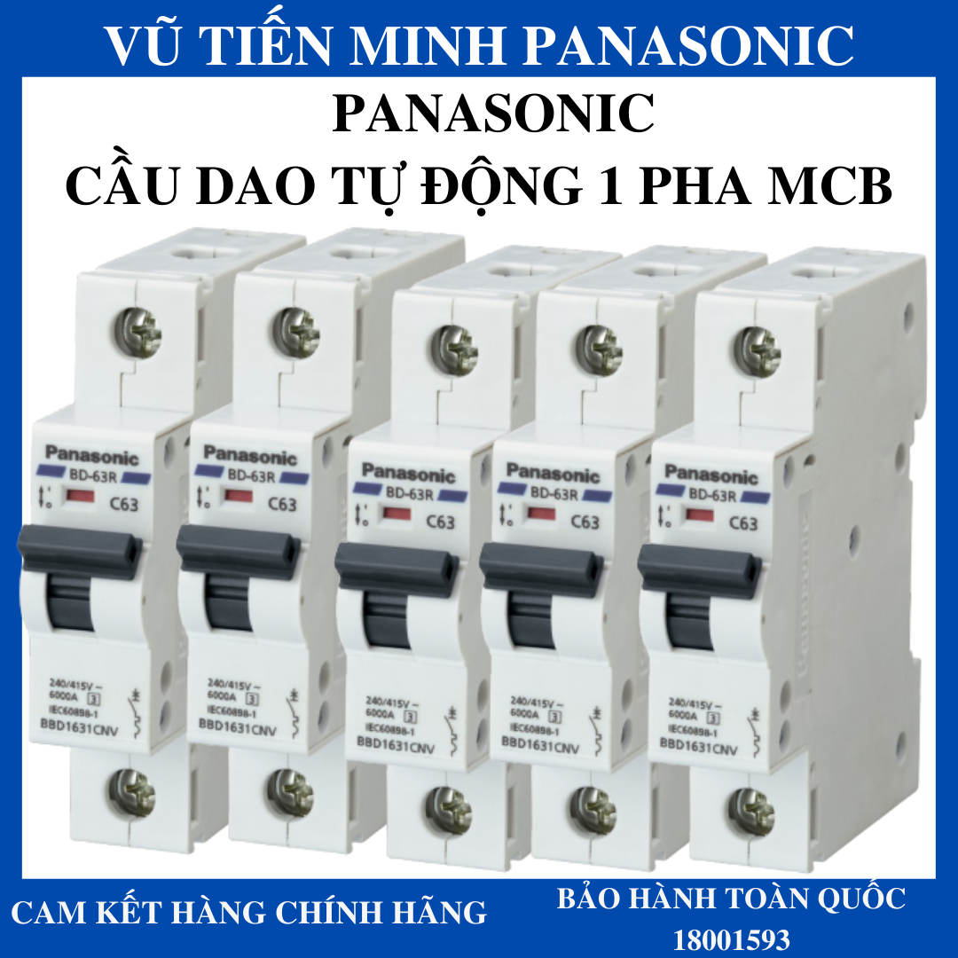 [FreeshipMAX] Cầu dao tự động 1 pha Panasonic - bảo vệ quá tải và ngắn mạch MCB