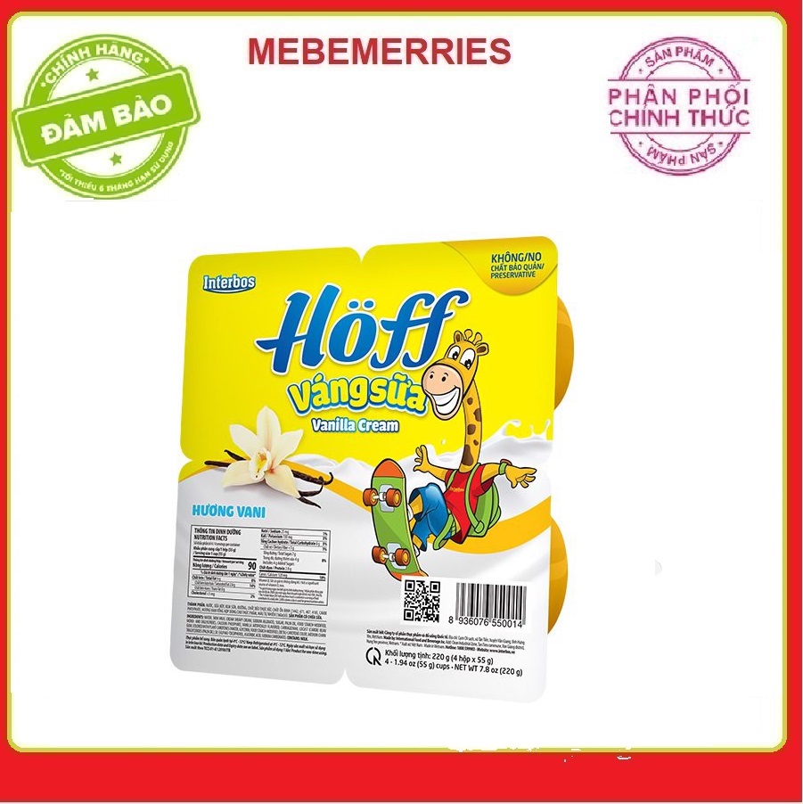 Váng sữa Hoff vị vani 55g