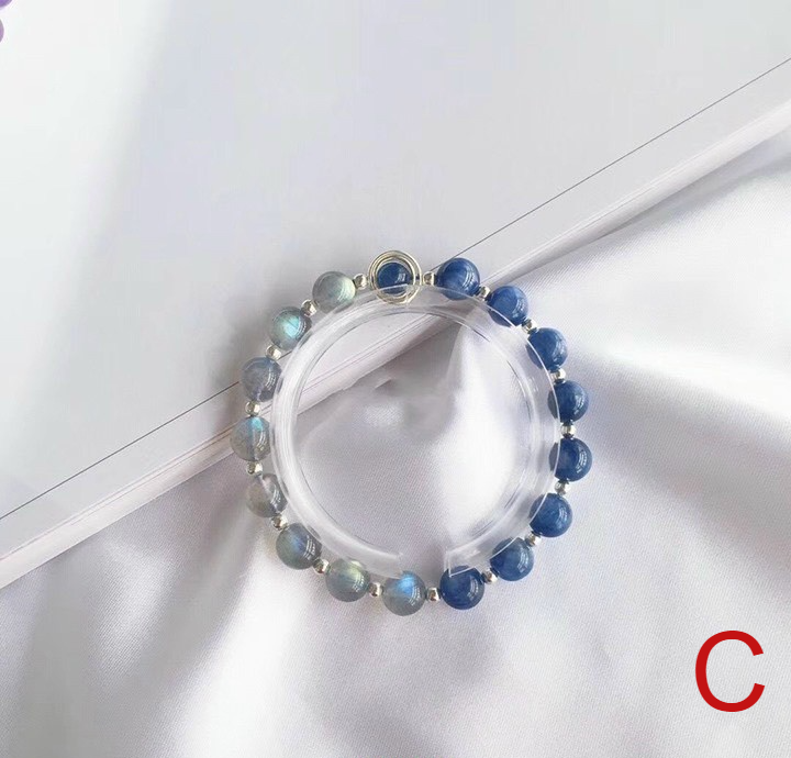 Vòng tay đá Moonstone mix Kyanite