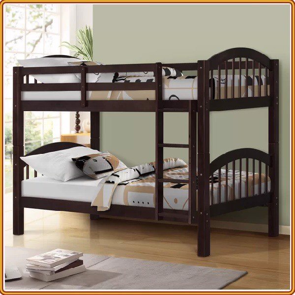 Giường Tầng Uni 1m Gỗ Tự Nhiên Chắc Chắn - Có Thể Tách Thành 2 Giường Riêng Biệt