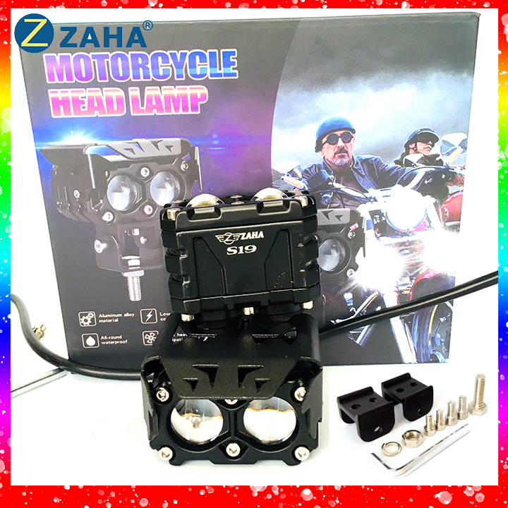 [HCM]Đèn Trợ sáng mini S19  Zaha Cos vàng pha trắng